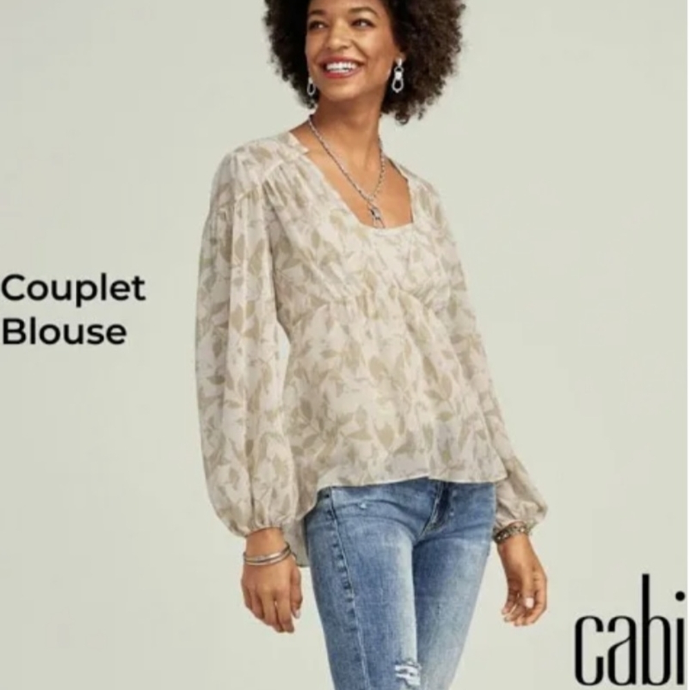 CAbi Couple Blouse with Pleated Details - 2 peices